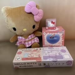 ハローキティ ぬいぐるみ 珪藻土マット ハンドクリーム ライト4点セット