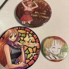 ONE PIECE SEASONS 캔 배지 나미 후지 TV 한정 크리스마스