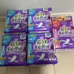 リフレ 超うす安心パッド 120cc 20枚入り4個と50cc28枚1個のサムネイル