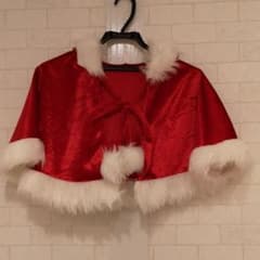 なおさん専用です。サンタ　ポンチョ　ケープ　フード付き　クリスマス　コスプレのサムネイル