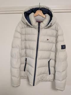 TOMMY HILFIGER ダウンジャケット フード付 アイボリー Lのサムネイル