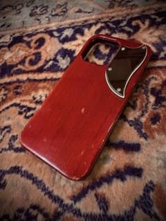 B) カスタム木製iPhoneケース　オーダー受付(ピックガードオプション付) B) カスタム木製iPhoneケース オーダー受付(ピックガード