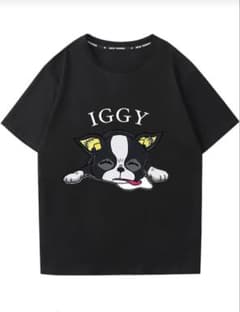 【新品未開封】可愛い 犬イラスト ブラック Tシャツのサムネイル