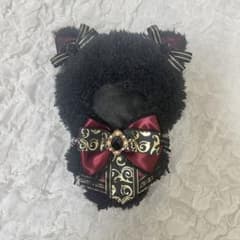 ぬい服 16cm 着ぐるみ ねこ レース リボン 赤 レース 薔薇のサムネイル