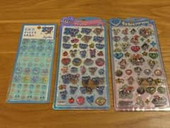 3点セット ANGEL BLUE パワーパフガールズ うるちゅるタイル シールのサムネイル