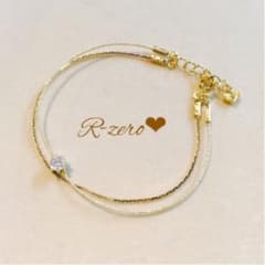 一粒ダイヤブレスレット♡ゴールド×プレミアムゴールドチェーンのサムネイル