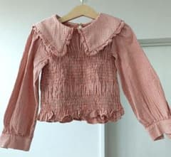 ZARA キッズ 長袖ブラウス ギンガムチェック 116cmのサムネイル