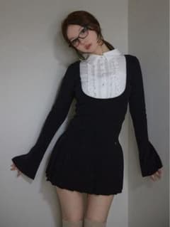 andmary Lotta frill mini dress 新品未開封品 - メルカリ