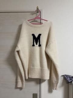 FREAK'S STORE アイボリー ニット M刺繍のサムネイル