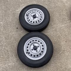 ダイハツハイゼット 145-80-12 タイヤホイールセット 新車外し 2本 ①