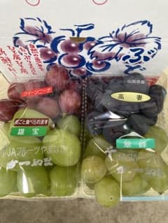 山梨県勝沼産高妻　雄宝　翠峰　クイーンニーナセットのサムネイル