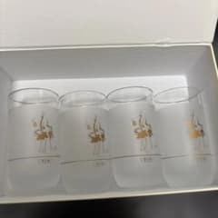 金色の鶴デザイン グラス 4個セットヤンマーグラスのサムネイル