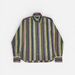 ポールスミス　ストライプ　長袖シャツ　メンズS 古着　マルチカラー
