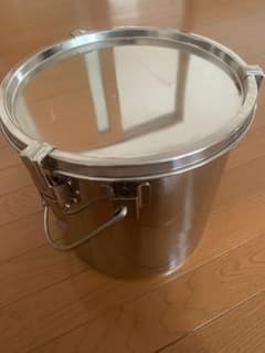 スギコ産業　18-8 ステンレス製　テーパー付密閉容器品付のサムネイル