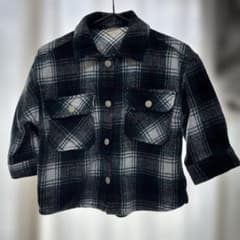 petit main キッズ チェック柄シャツ 80cmのサムネイル