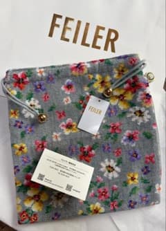 【新品】FEILER フェイラー 巾着 ポーチ 花柄　シルフェのサムネイル