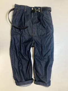 コムデギャルソンHOMMEエステルインディゴ デニム タックパンツS 