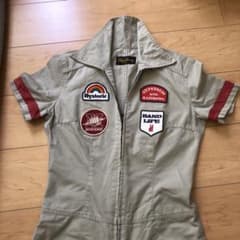 HYSTERIC GLAMOUR カーキ ジャンプスーツ パッチ付き HYSTERIC GLAMOUR カーキ ジャンプスーツ パッチ付き - メルカリ