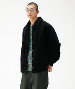BEAMS ボアコーデュロイジャケット ブラック　Sサイズ