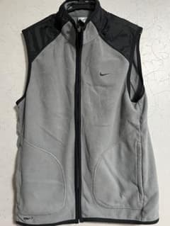 【古着】NIKE フリースベスト グレー Mサイズのサムネイル
