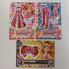 アイカツ Angely Sugar ガーリーいちごコーデ 3枚セットのサムネイル