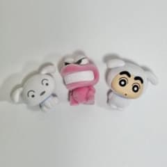 Crayon Shin-chan Fluffy Flocked Doll 3-Piece Set