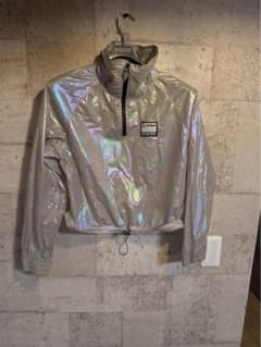 ZUMBA クロップドジャケット シルバー - メルカリ