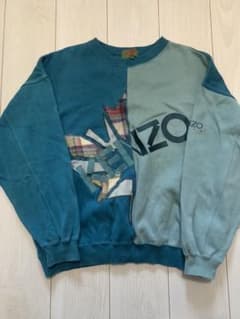 古着 KENZO ケンゾー ビッグ ロゴ 刺繍 ワッペン スウェット トレーナーのサムネイル