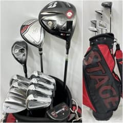 メンズ右利き初心者用 ブリヂストン ツアーステージ ゴルフセット W