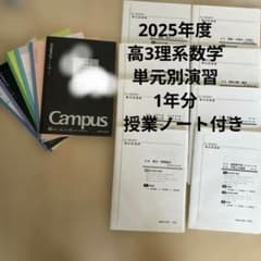 2025年度高3理系数学単元別演習1年分解答解説と授業ノート付き 2025年度高3理系数学単元別演習1年分解答解説と授業ノート付き - メルカリ