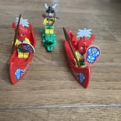 LEGO 레고 미니 피그 3체 카누 무기 세트