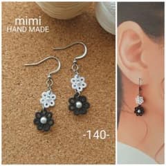140)タティングレース ピアス✳ハンドメイド✳ - メルカリ