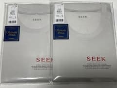SEEK 반소매 크루넥 T셔츠 원목 M 사이즈 라이트 그레이 2장