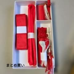 タツエもん様 筥迫セット 赤（紗綾型 ハコセコセットピンク 計10点