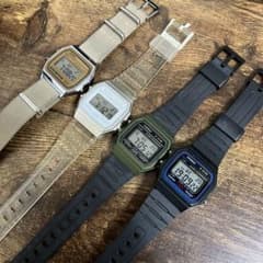 お*り様 CASIO デジタル腕時計 F-91W 他　4本セット売のサムネイル