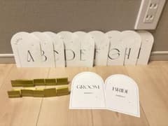 ウェディング テーブルナンバー 受付サイン パール　アーチのサムネイル
