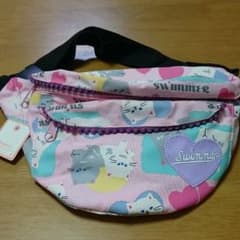 ウエストポーチ ネコ柄 swimmer 新品未使用 ピンク ななめがけのサムネイル