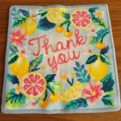 ライブラリー、フェイラー　Thank you フルーツデザイン タオルハンカチのサムネイル