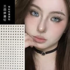 989ボディピアスシール3フェイクピアスノンホール 撮影 イベントフェイスシール