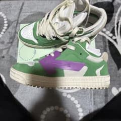 27 OFF-WHITE OFF COURT LOW GREENオフホワイト - メルカリ