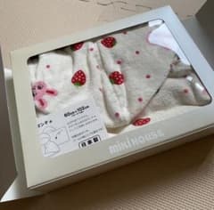 新品 ミキハウス フード付き バスポンチョ バスタオルのサムネイル