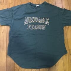 ロゴプリント Tシャツ 深緑のサムネイル