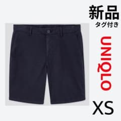 【新品タグ付き】UNIQLO チノショートパンツ XS ネイビー 男女兼用のサムネイル