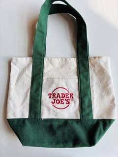Trader Joe's トレーダージョーズ ミニトートバッグ グリーンのサムネイル