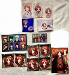 銀魂 HANA・BIYORI マルイ 片面花柄和装 缶バッジ アクスタ 神威 他 