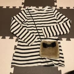 くま様専用　プティマイン   ボーダーチュニック  120サイズのサムネイル