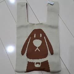 犬柄 ニットトートバッグのサムネイル