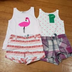 H&M 新品 タグ付き タンクトップ スパンコール GAP ショートパンツのサムネイル