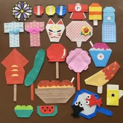 夏 夏祭り 海 折り紙 壁面飾り 飾り メダル ハンドメイド - メルカリ