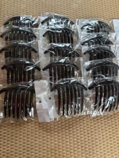 【パーツクラブ】ヘアコーム15本セット　黒　新品　ハンドメイド　夜会巻き 大量